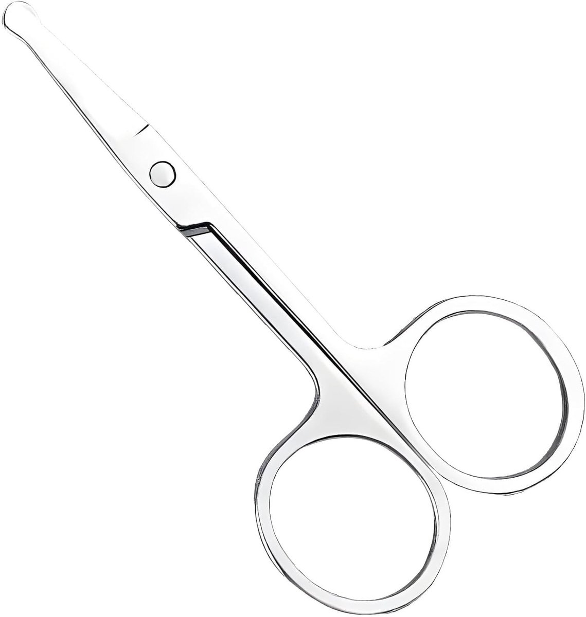 Ronde Neusharen Schaar van Roestvrij Staal, Kinderschaartje voor Nagels, Oogbrow Trimmer en Veilig Gebruik