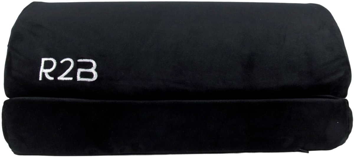 Ergonomische voetsteun met geheugenfoam - Zwart
