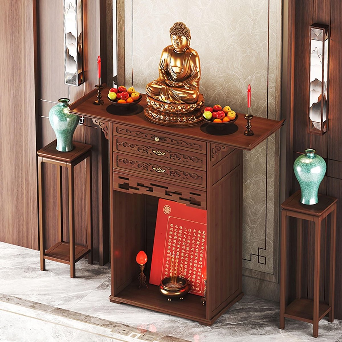 Altar Tafel voor Meditatie - Met Lade voor Opslag