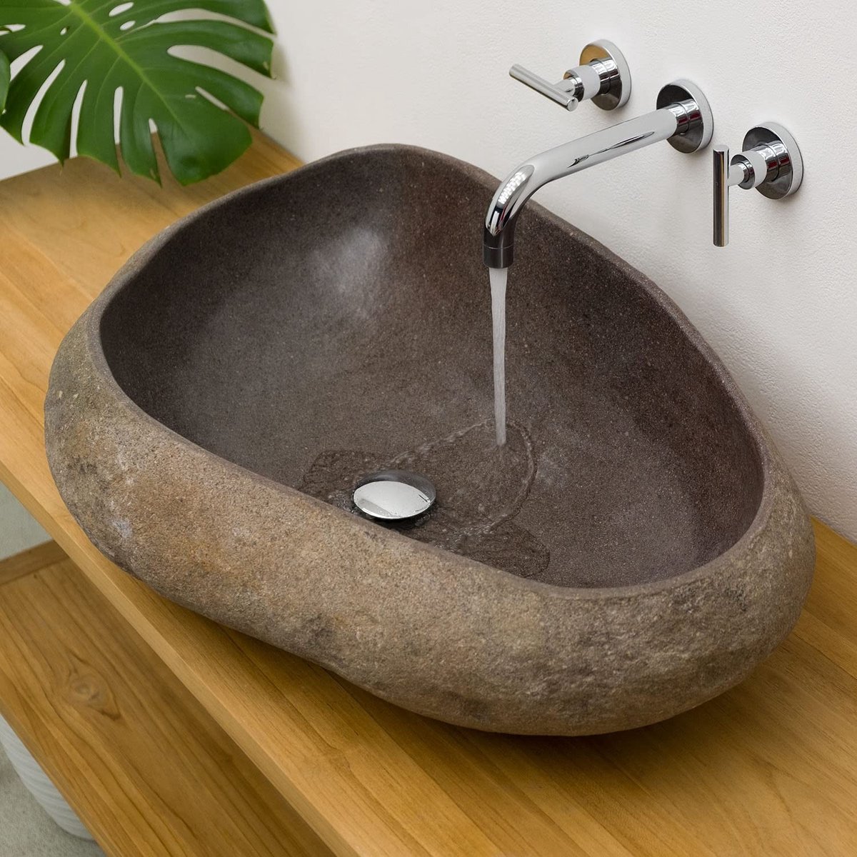 Natuursteen Wastafel - 70 cm - Grijs