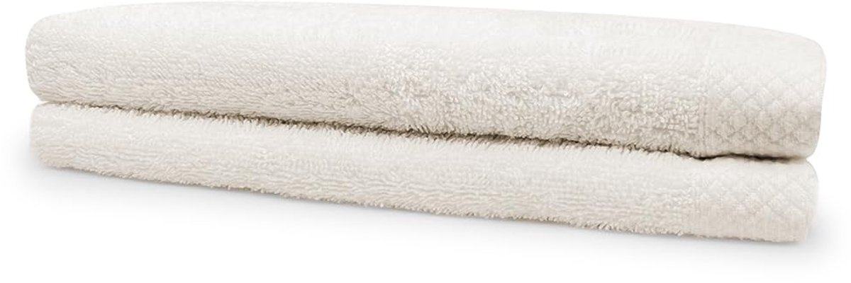 Handdoek Set - 100% Katoen - 60x110 cm - Ivoor - Set van 2