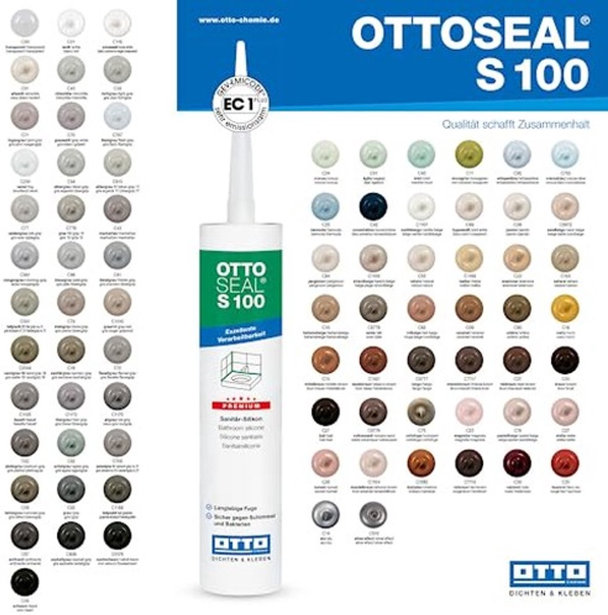 Sanitaire Silicone - Waterbestendig 300ml C706 Cementgrijs