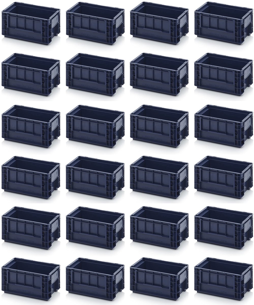 R-KLT containers set van 24 - 30 x 20 x 14,7 cm - Blauw