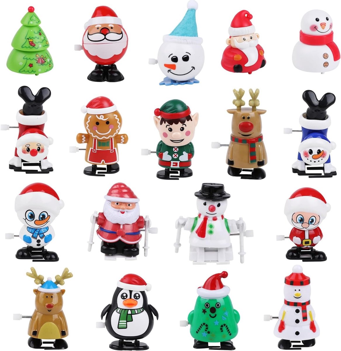 Winderige speelgoedset met 18 stuks voor kerst, feestjes en traktaties - perfect voor goody bags en prijzen