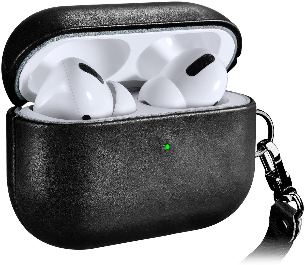 Leder Case voor AirPods Pro - Shockproof en Draadloos Opladen Ondersteunend