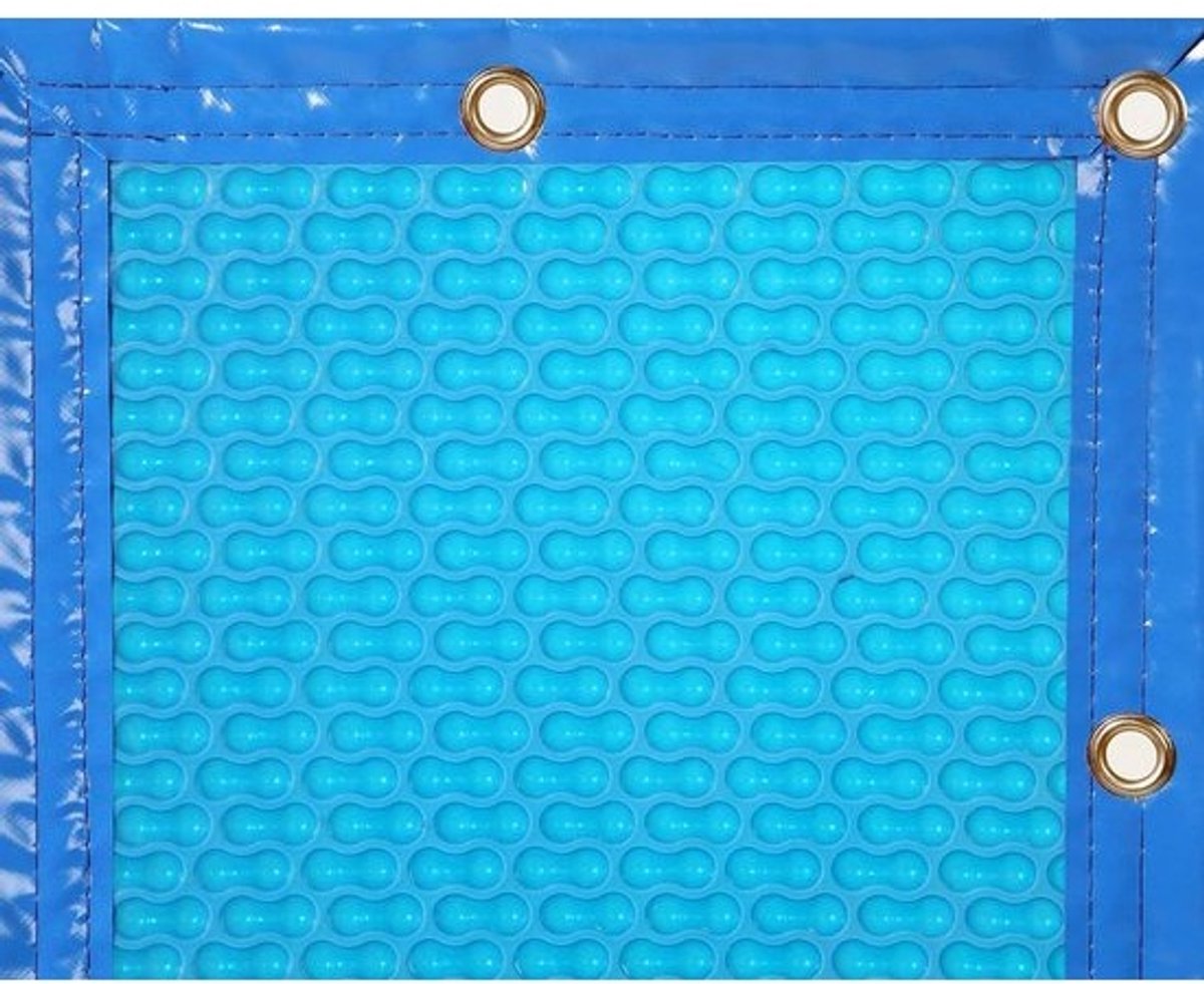 Zonnezeil Zwembad - Thermodeken Pool - Warmte Vasthouden - GeoBubble Dubbele Luchtbel - 3 x 3 m - Blauw