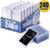 Actueell® 240 PCS Toploaders 3x4 inch - Geschikt voor Penny Sleeves, Card Sleeves & Toploader Binders - Card Protector