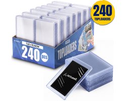 Actueell® 240 PCS Toploaders 3x4 inch - Geschikt voor A3 Toploader Binders, Penny Sleeves & Card Sleeves - Card Protector