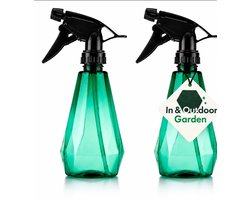 et van 2 lege sprayflacons 500ml Groen - Plantenspuit - Spuitfles - Spray Bottle - Waterverstuiver - Plantenspuit Binnen - Plantensproeier -
