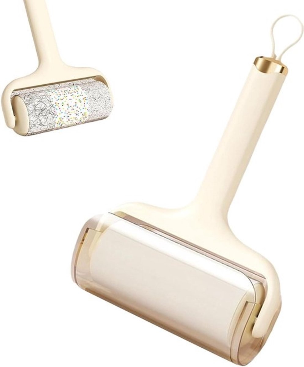 Herbruikbare Pluisroller - Plakroller Haarverwijderaar - Kleding Reinigen - Wasbaar en Herbruikbaar - 21x13x6 cm - Blauw