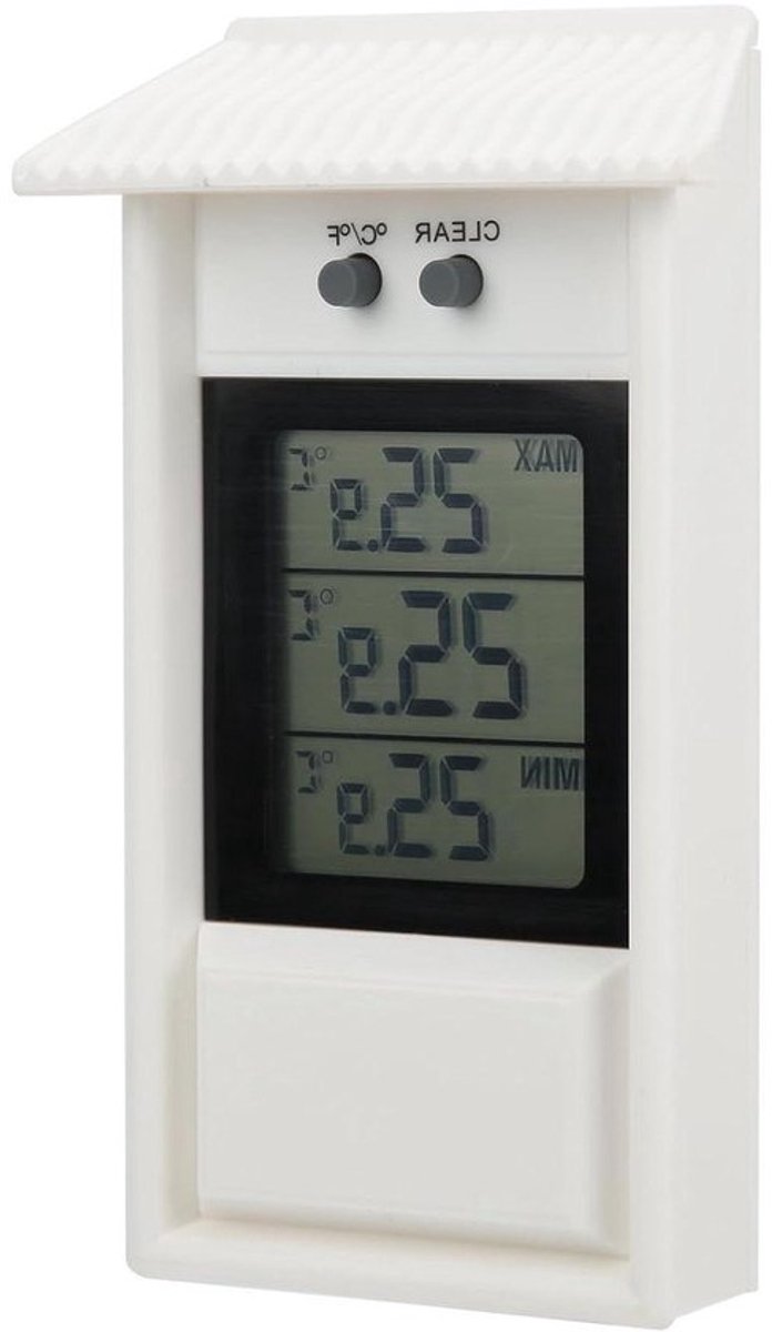 Digitale Buitenthermometer - Weerstation Tuin - Buiten Temperatuur - Waterdicht Ontwerp - -20-50℃ - Wit