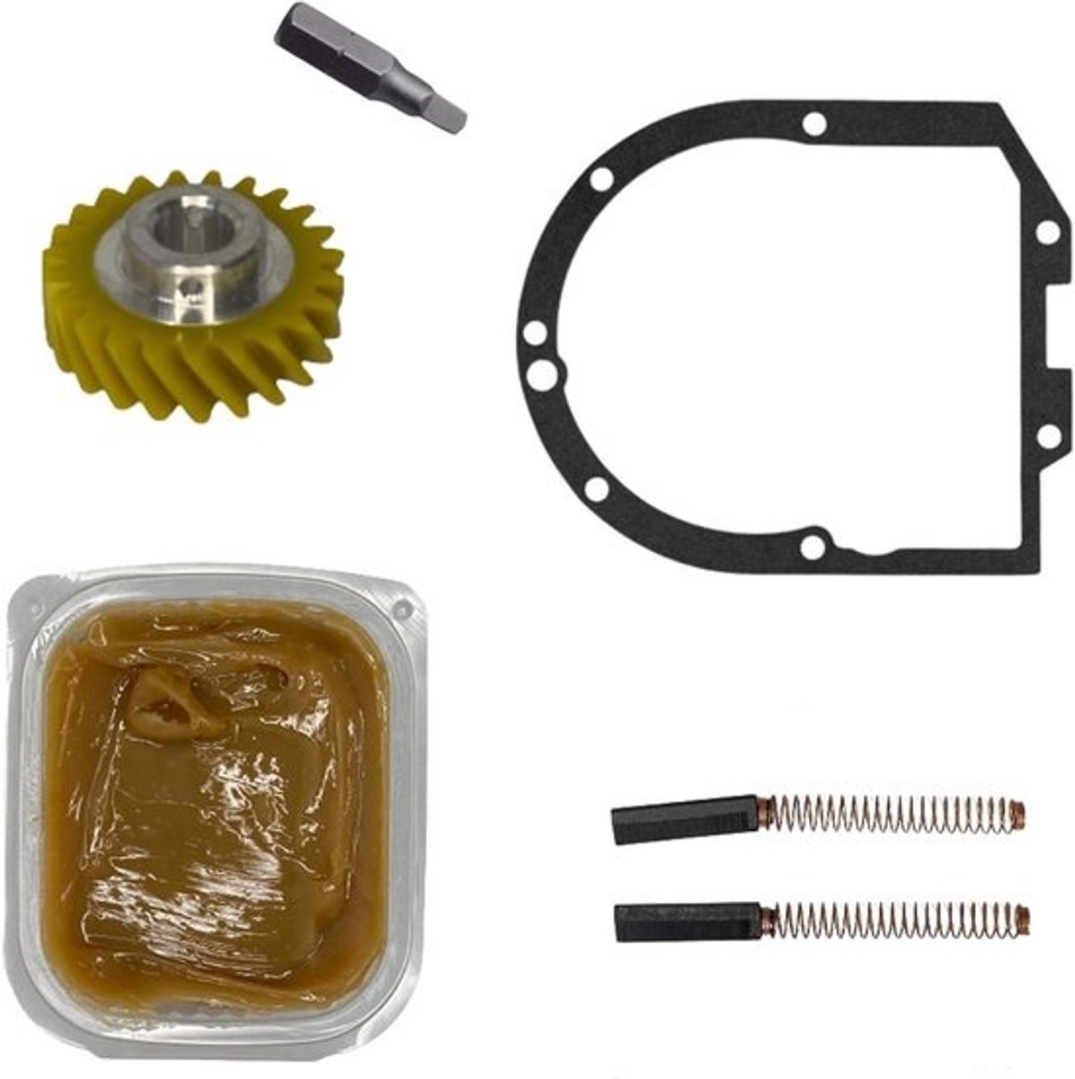 Keukenmachine Onderdelen Set - Reparatieset Keukenmixer - Huishoudelijke Apparaten Repareren - Nylon Tandwielen en Vet - 300 g - Multicolor