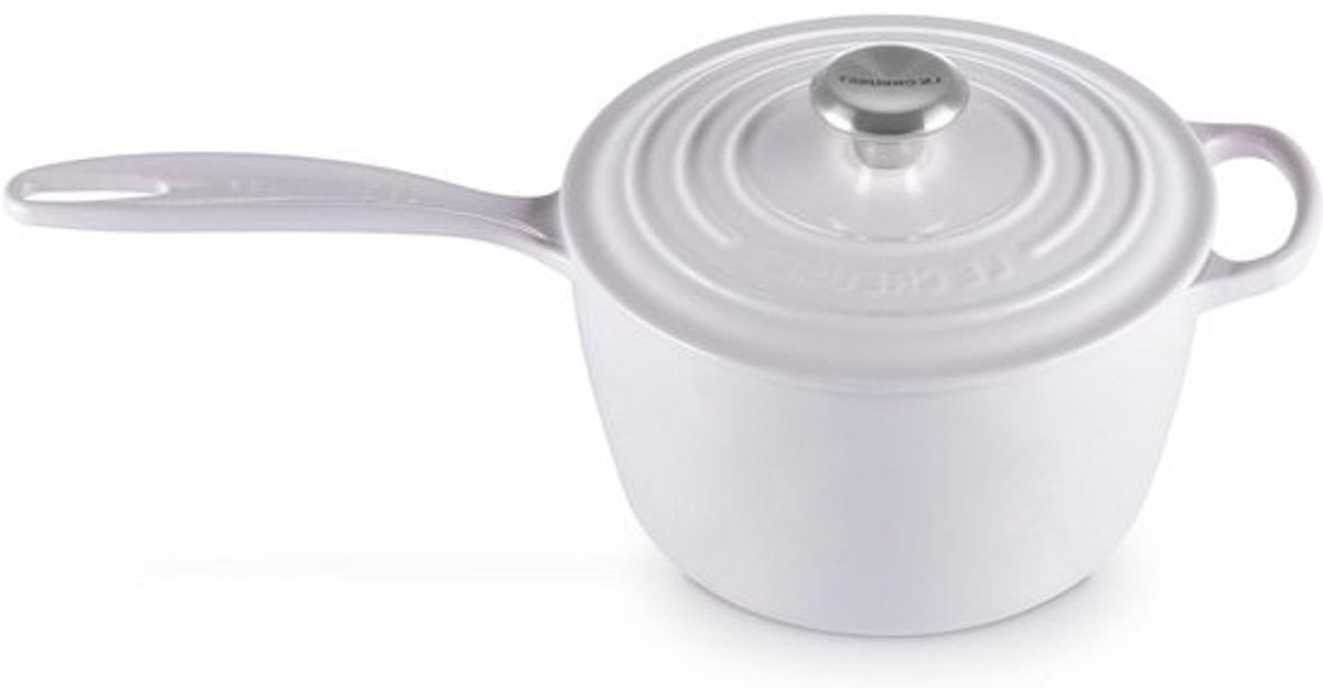 Gietijzeren steelpan - Sauspan Emaille - Sauzen Maken - Uitstekende Warmteverdeling - 21 Liter - Sjalot