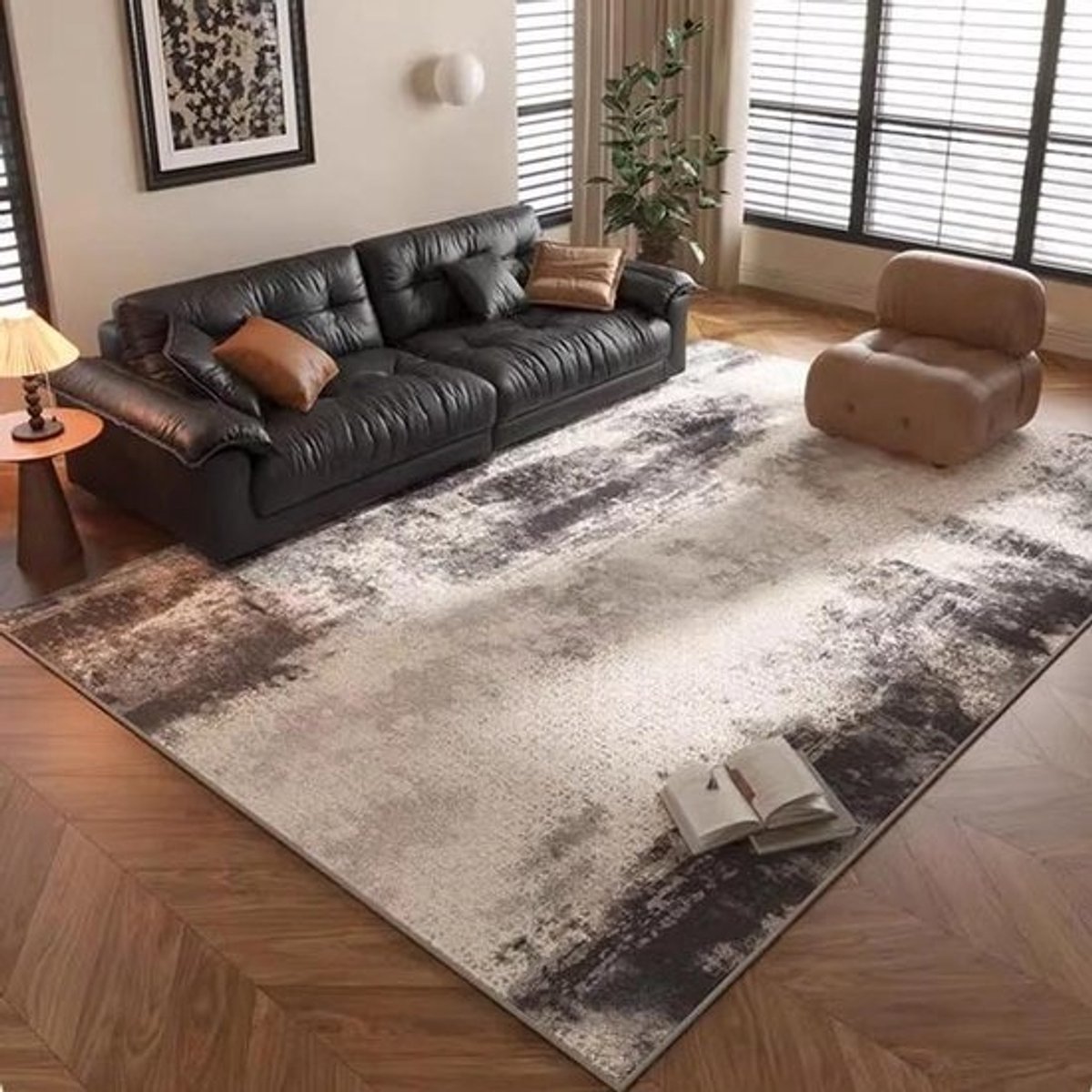 Vloerkleed Woonkamer - Tapijt Zacht - Comfort Creëren - Machinewasbaar - 200 x 300 cm - Grijs