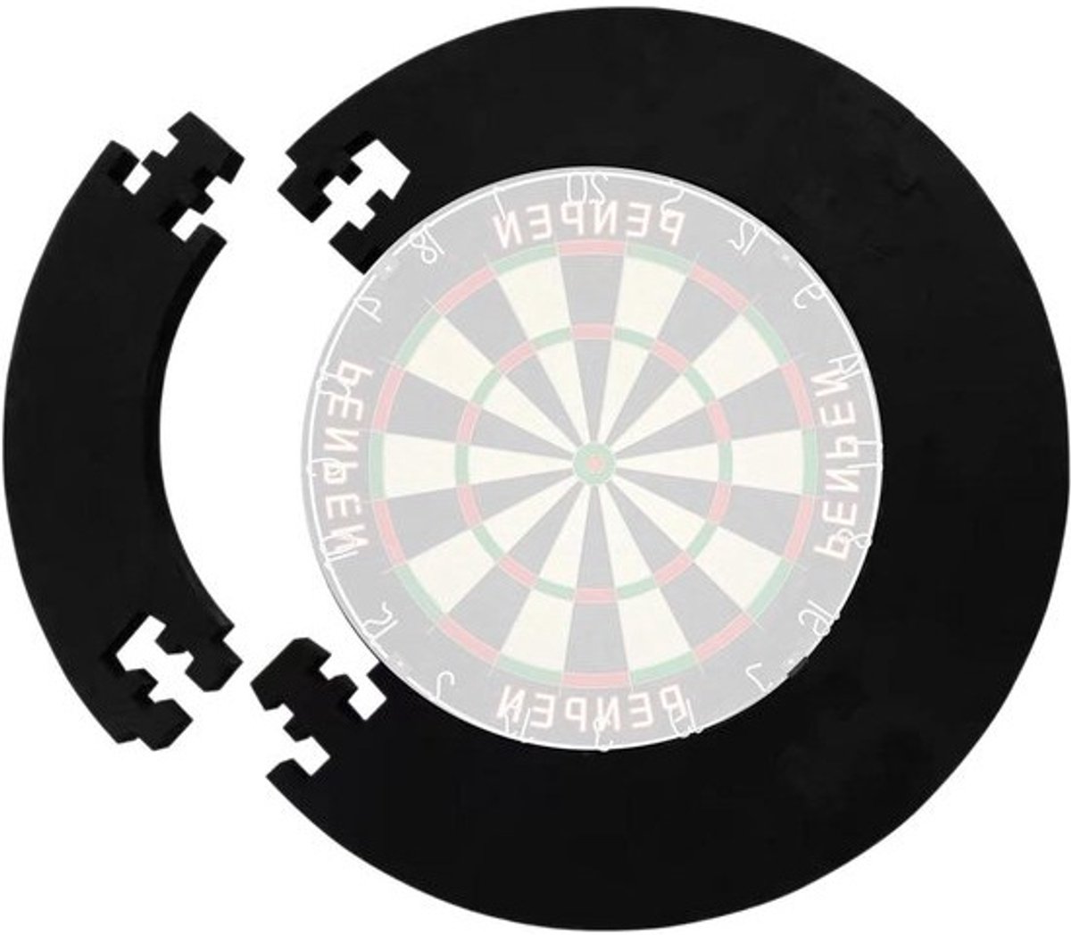 Dartbord Backing - Muurring - Muren Beschermen - Geluidsabsorberend - 18 inch - Grijs