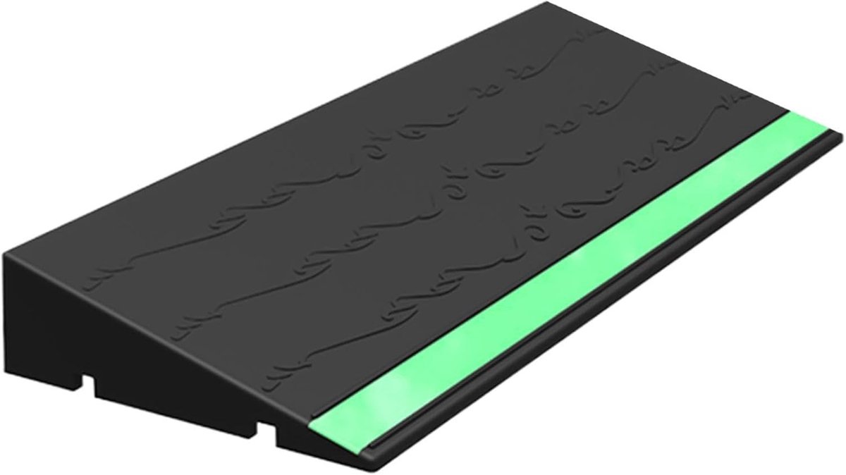 KZQ Draagbare Drempelhulp Met Lichtgevende Strips – Voor Rolstoel, Rollator En Toegankelijkheid (3-2 Mm Dikte)