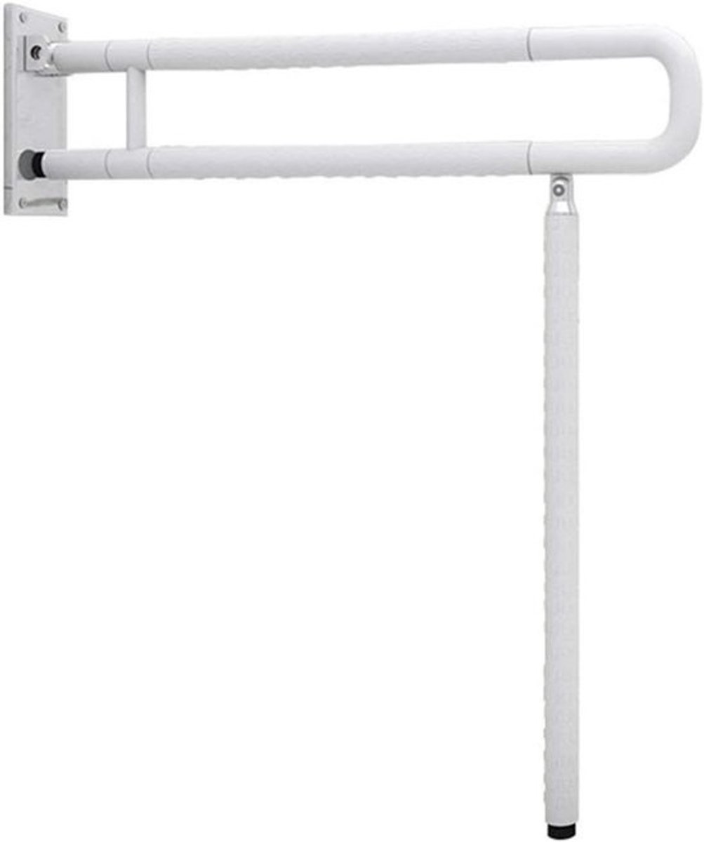 Opvouwbare Beugel - Veiligheidshandvat Douche - Badkamer Veiligheid - Opklapbaar Ontwerp - 60 cm Lengte - Wit