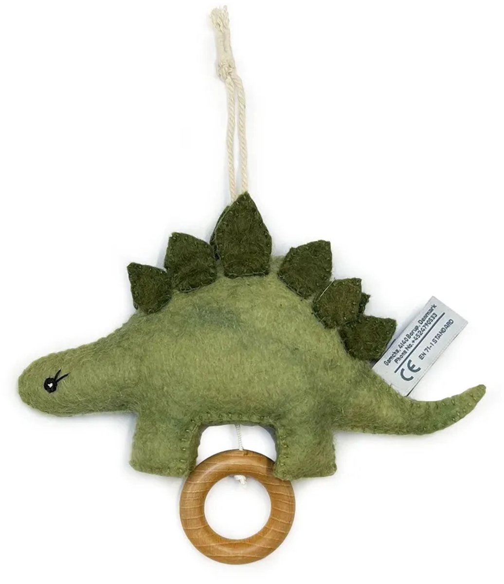 Gamcha muziekmobiel dinosaurus - groen