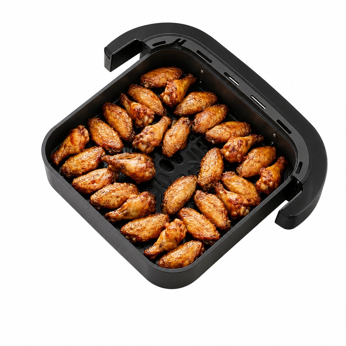 Zerova Dubbele Airfryer - Heteluchtfriteuse - Heteluchtoven - Oven - Bakoven - LED Touchscreen - 10 Programma’s - 2000W - Zwart