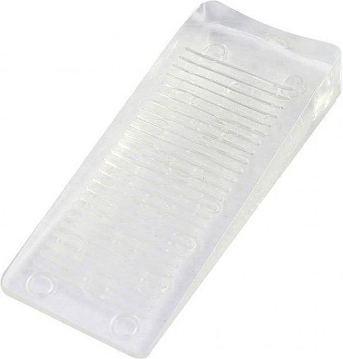 New Age Devi - Ultieme deurstopper: Deurwig - flexibel rubber - 21 mm - transparant - stopper!