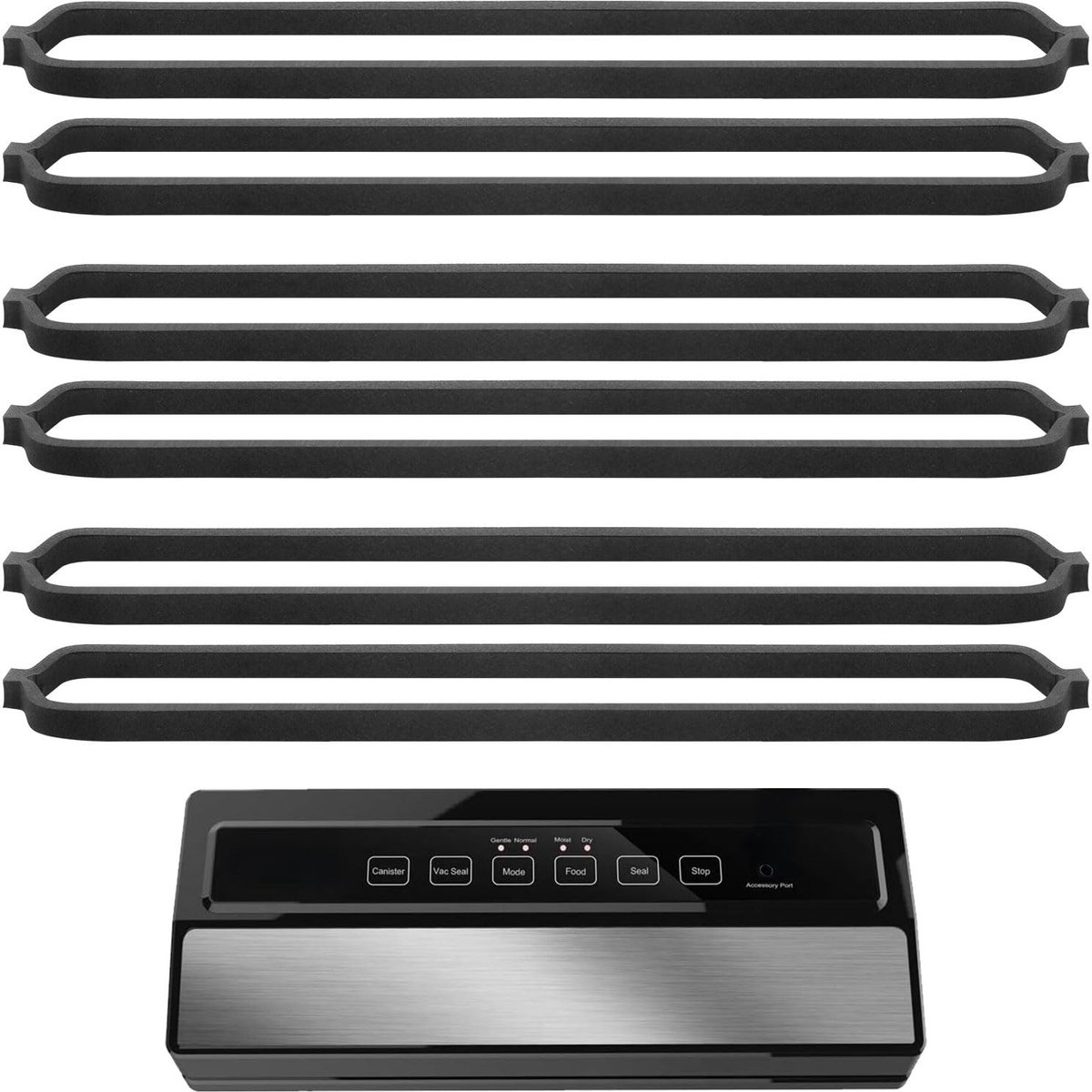 Vervangende Gasket voor Vacuümmachine - Rubber - 6 Stuks