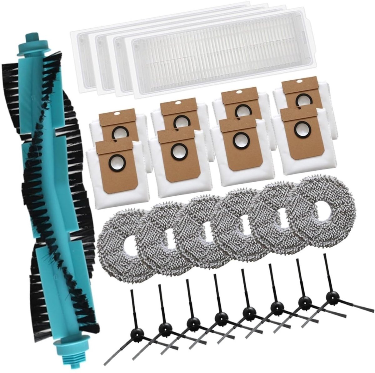 Accessoireset voor Conga stofzuiger 13090 - inclusief zijborstels en dweildoeken