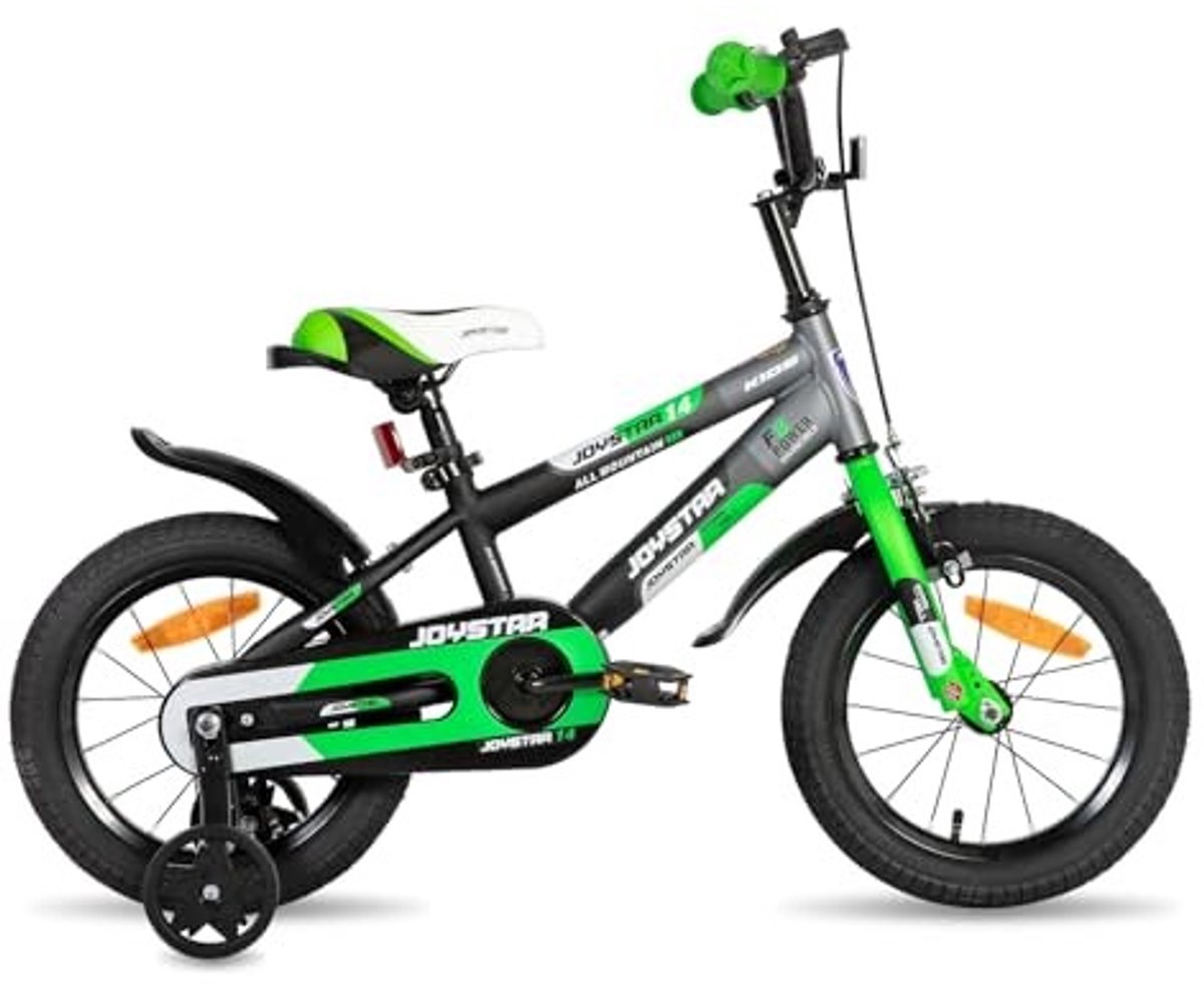Kinderfiets 16 Inch met Stabilisatoren - Groen