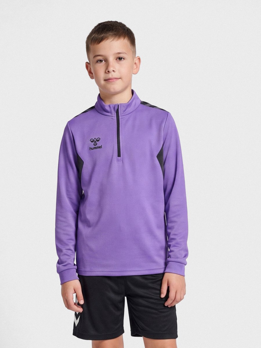Hmlauthentic Half Zip Sweat Kids