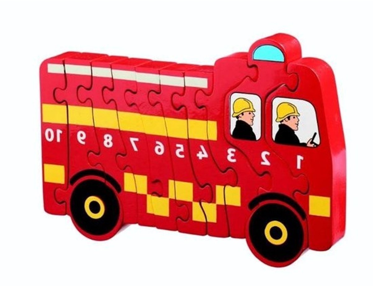 Houten Puzzel - Tel Puzzel - Leren Tellen - Eerste Editie - 17.7 x 7.2 x 24 cm - Houtkleur