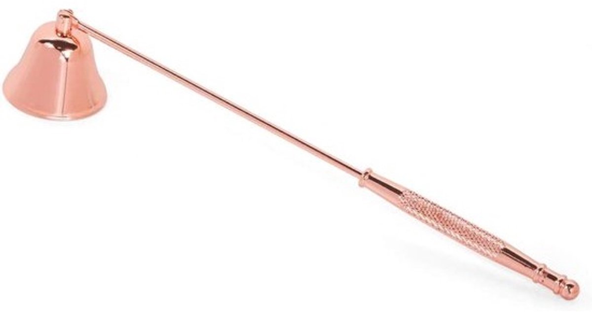 Kaars Blusser - Kaars Accessoire - Veilig Kaarsen Doven - Roestvrij Staal - 21 cm - Roségoud