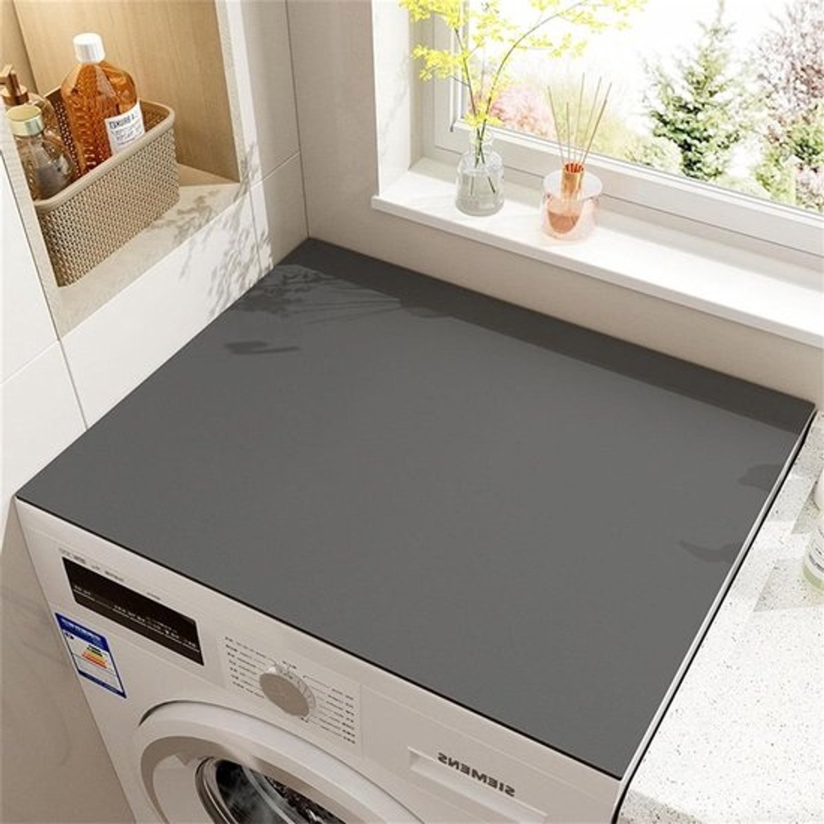 Wasmachine Droger Topmat - Apparaat Beschermer - Apparaten Beschermen - Snel Absorberend - 60 x 60 cm - Efficiënt