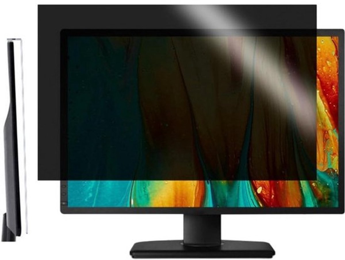Computer Privacy Scherm - Anti-gluur Folie - Gegevensbeveiliging - Ophangbeugel Ontwerp - 24 inch - Transparant