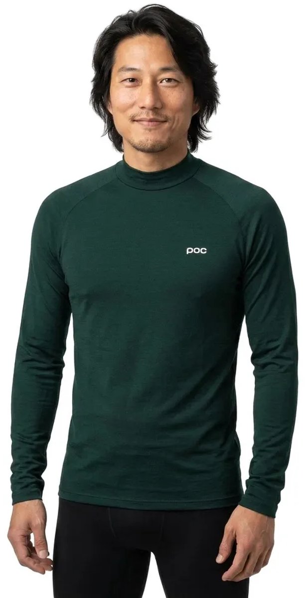 Poc Merino Mock Neck Lange Mouwen Basislaag Man Groen