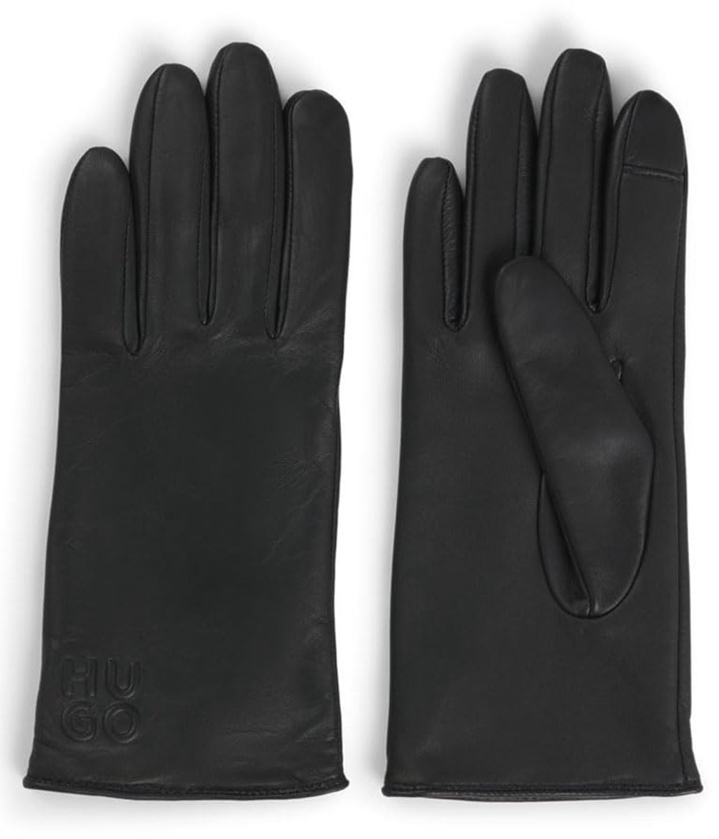 Leren Handschoenen met Touch Tech - Zwart - Maat 8