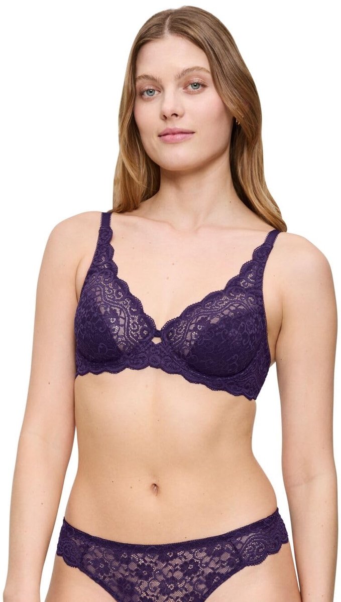 T-Shirt Beha voor Dames - Volledige Dekking in Royal Purple
