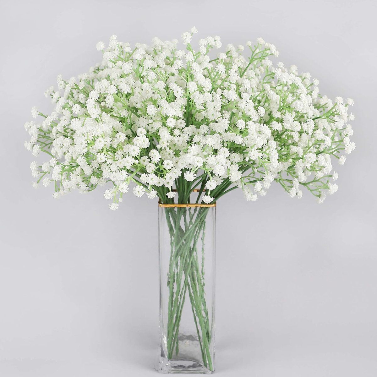 12 Bundels Witte Kunstmatige Gypsophila Bloemen - Nepp bloemen voor Bruiloft, Thuisdecoratie en DIY Boeketten