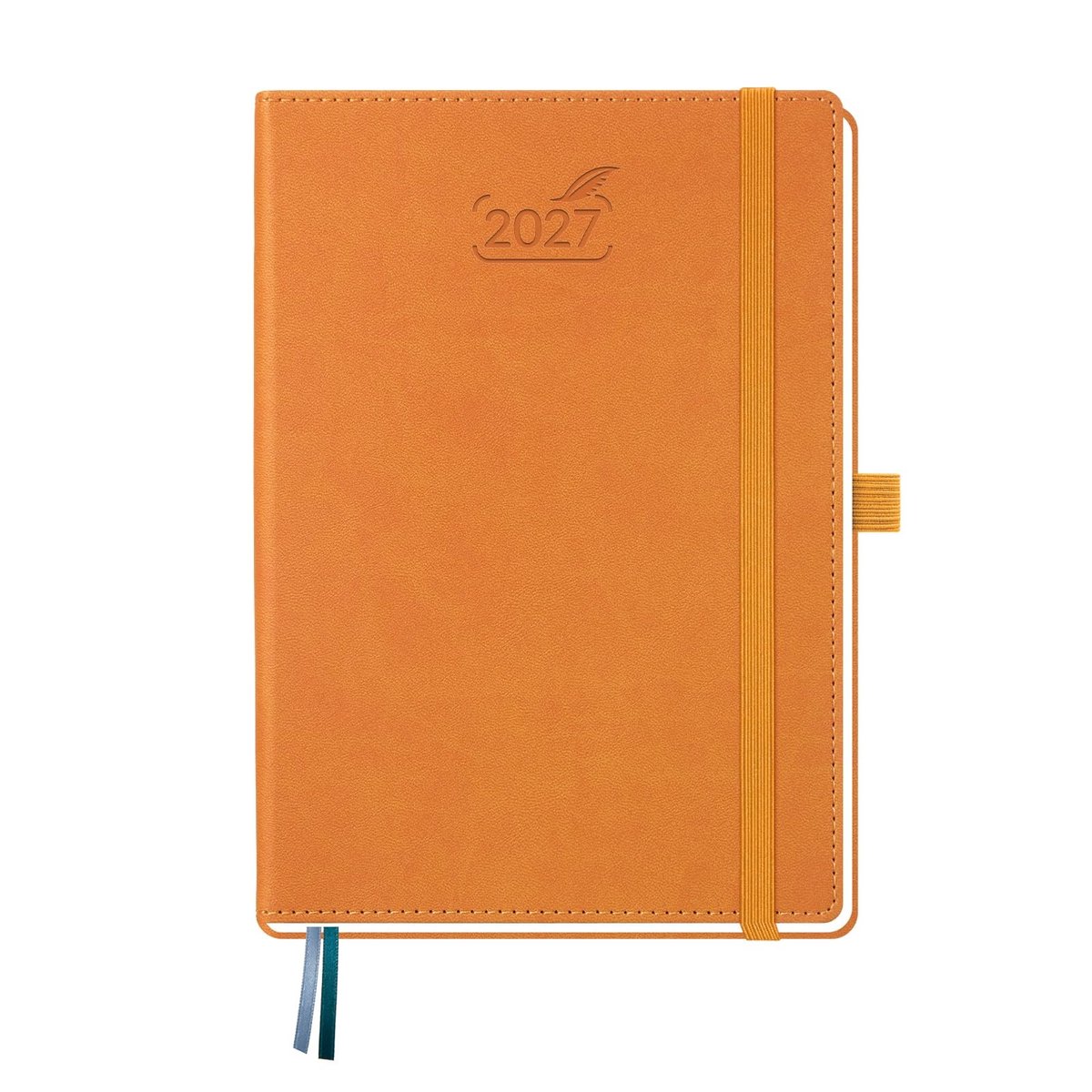 Agenda 2027 - 1 Week per 2 Pagina's - Hard Cover Oranje