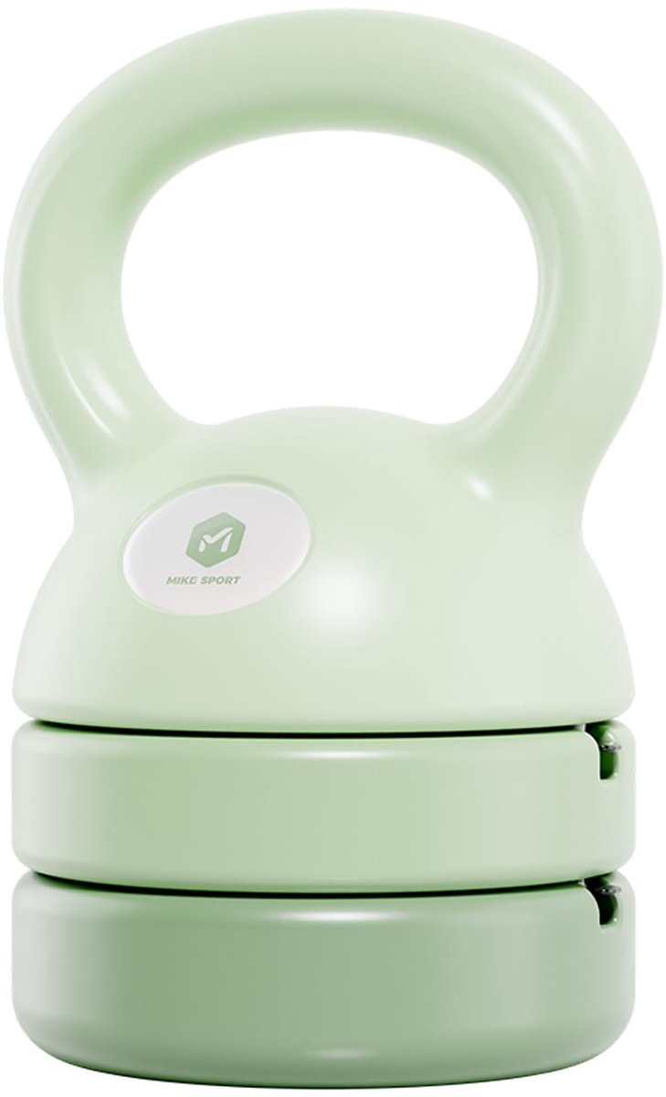 Variabele Kettlebell voor vrouwen - Verstelbaar gewicht van 2 kg tot 5 kg - Groen