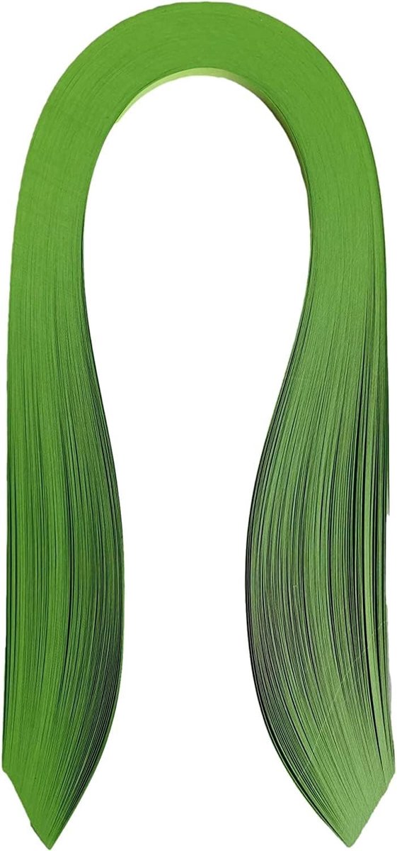 Quilling papierstroken 10 mm zwart en groen, 120 stuks van 52 cm voor creatieve projecten