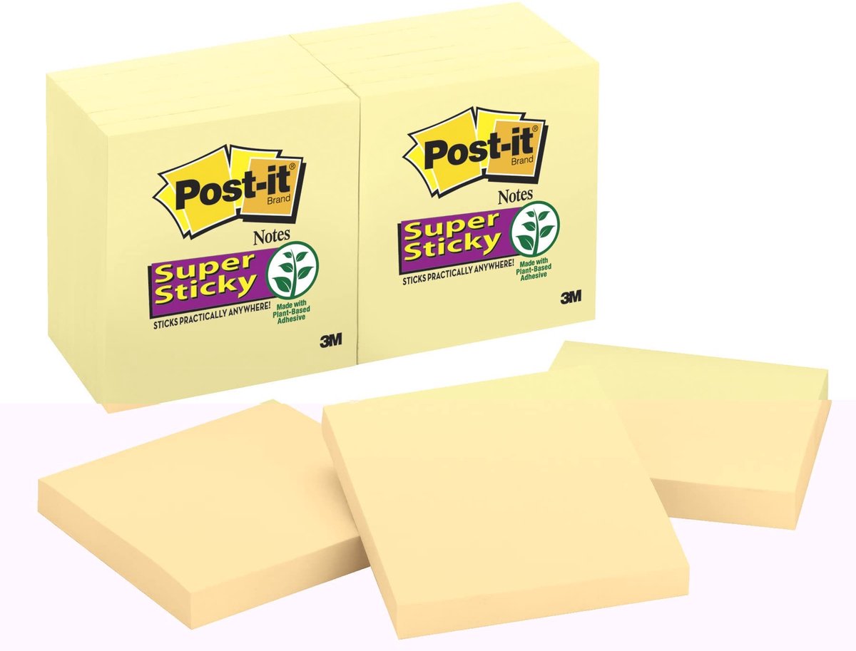 Zelfklevende Notities - Geel - 76 x 76 mm - 100 Stuks