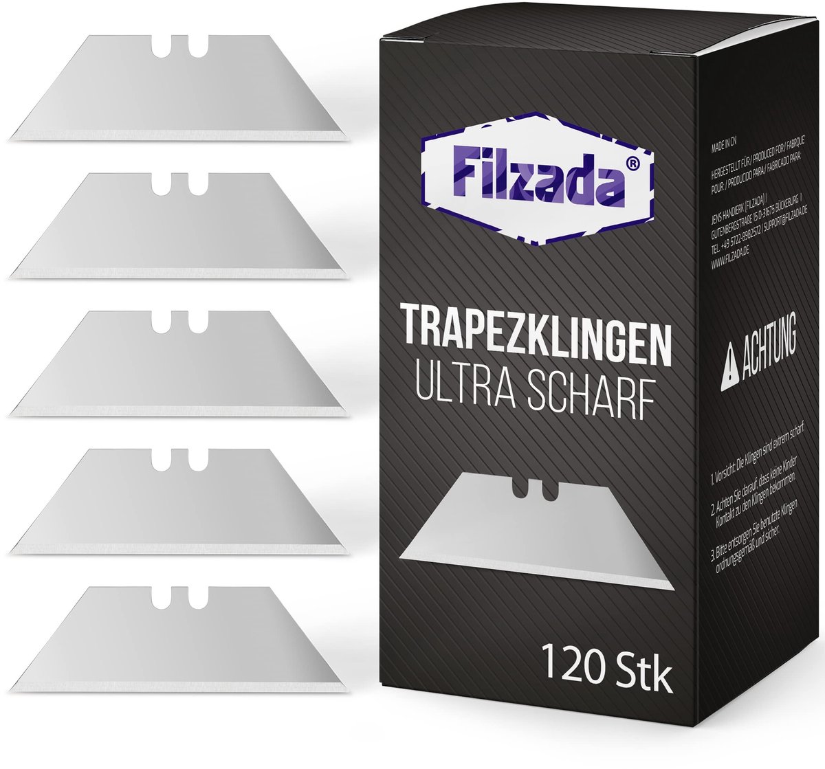 Trapezium Snijbladen - 120x Vervangende Snijbladen - Ultra-scherp