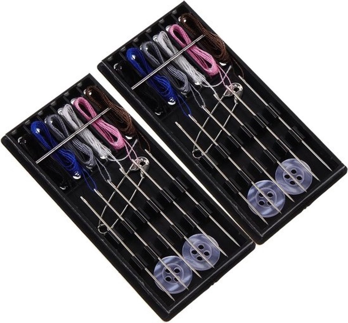 Draagbare Naaiset - Naaigerei Sets - Snelle Reparaties - Compact Lichtgewicht - 7.50X3.50X0.50CM - Zwart