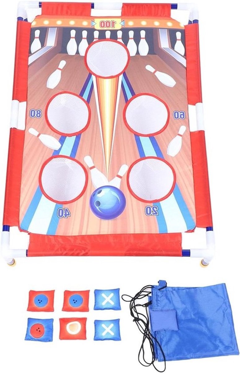 Bonenzak Werpspel - Werpspeelgoed Cornhole Set - Buiten Spelen - Motoriek Verbeterend - 37 x 19 x 8 cm