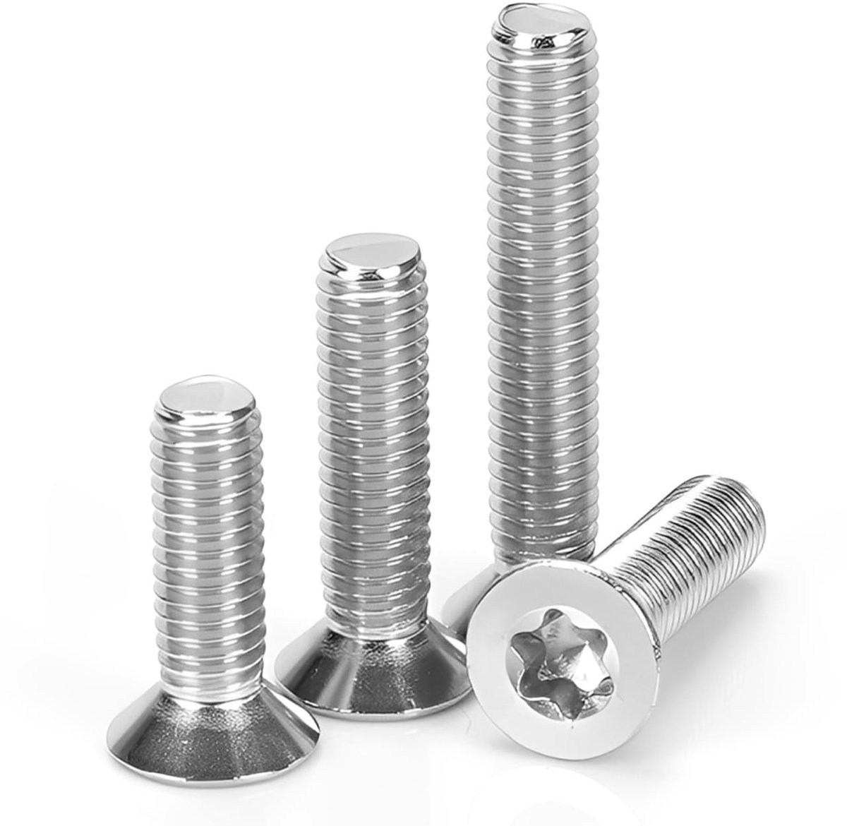 Countersunk Torx Schroeven M3-M8 - RVS V2A A2, Plat Hoofd, 10 Stuks, Perfect voor Machines en Doe-Het-Zelf Projecten, M4 x 10mm