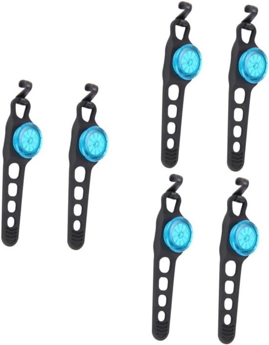 Fiets Waarschuwingslampje - Fietslamp Set - Veilig Fietsen - USB Oplaadbaar - 6 Stuks - Multicolor