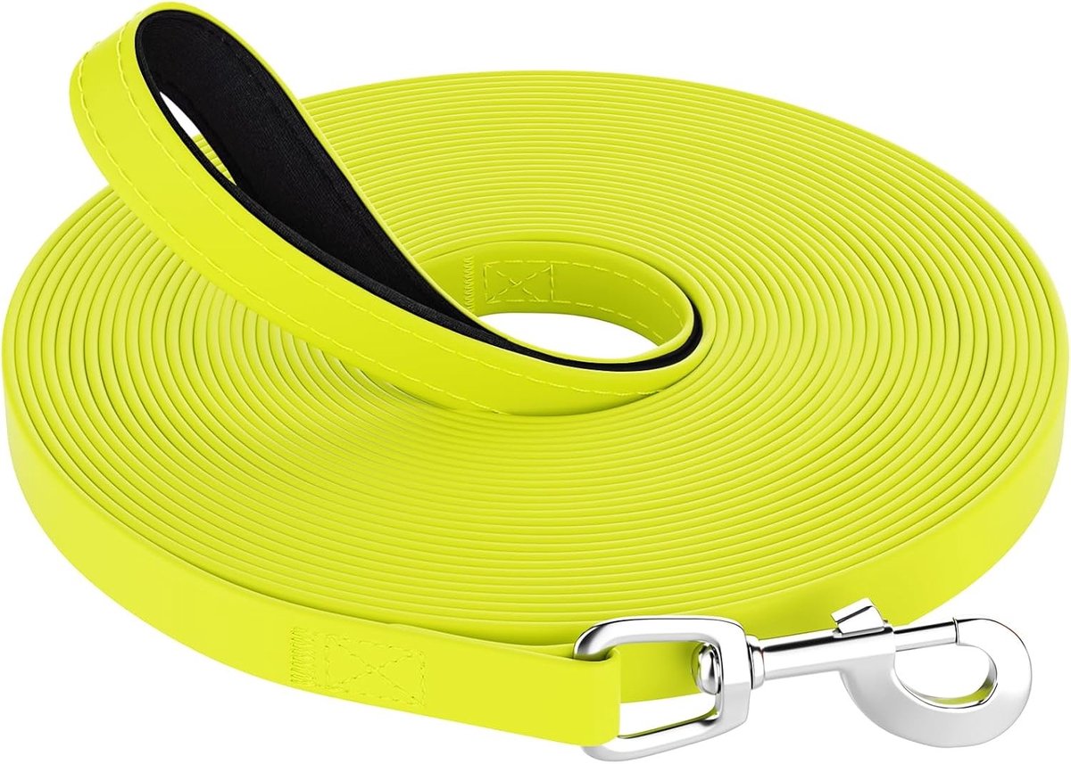 Training Leash voor Honden, 3m Waterdichte Lange Hondenriem met Zacht Gevoerd Handvat, Ideaal voor Training, Herinnering en Zwemmen voor Honden van Alle Groottes