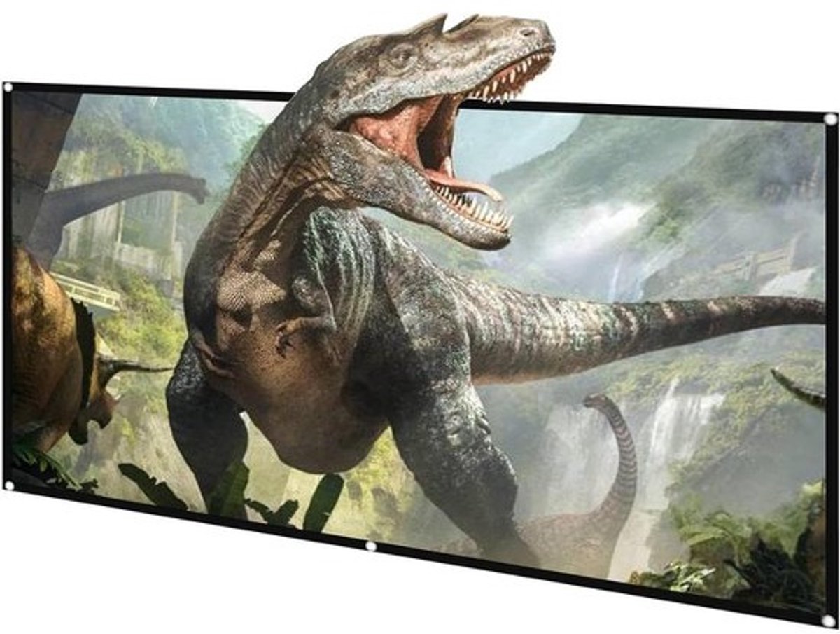 Projectiescherm - Projectiedoek Beamer - Thuisfilms Kijken - Anti-vouw 4K Display - 130 inch diagonaal - Wit