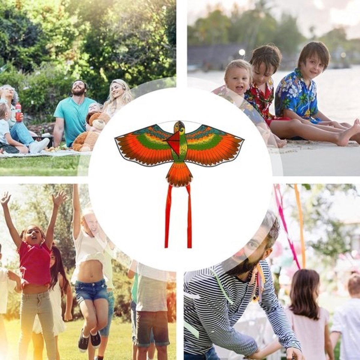 Grote Vlieger - Kinder Vlieger - Buiten Spelen - Gemakkelijk te Vliegen - 113 x 55 cm - Uniek