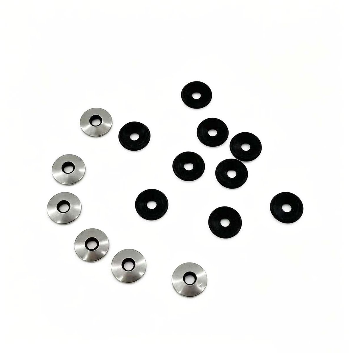 Ringen met EPDM-afdichting en roestvrijstalen sluitringen, carrosserieschijven met neopreen pad, afdichtringen voor optimale waterdichtheid (M5,5 x 16 mm, 15 stuks)