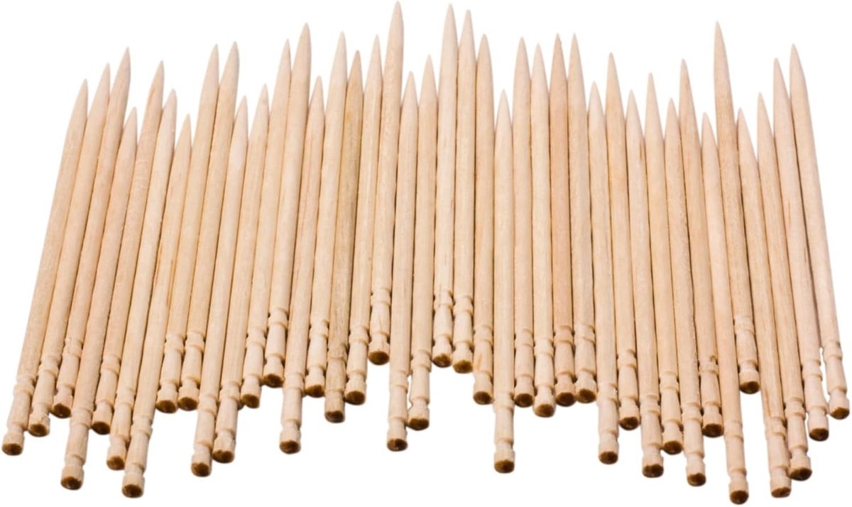 Houten Tandenstokers - Natuurlijk en Groot voor Appetizers - 500 Stuks